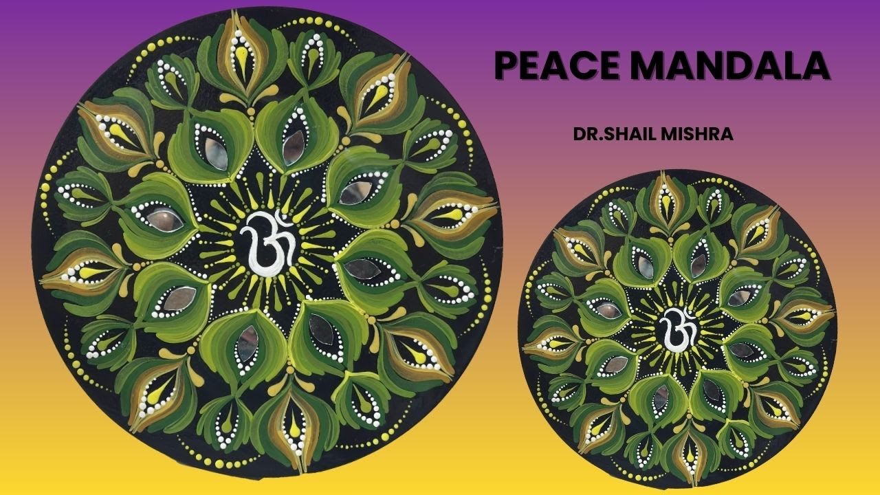Мандала из точек для душевного спокойствия | #OmPeaceMandala #swoosh #DotMandala