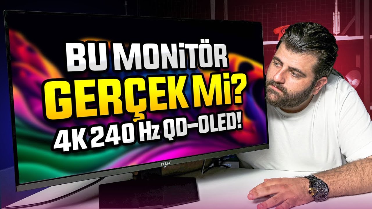 4K 240 Hz OLED monit&ouml;r! MSI MPG 321URX QD-OLED inceleme!