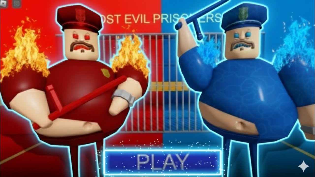 fire vs water barry's prison run (obby) 