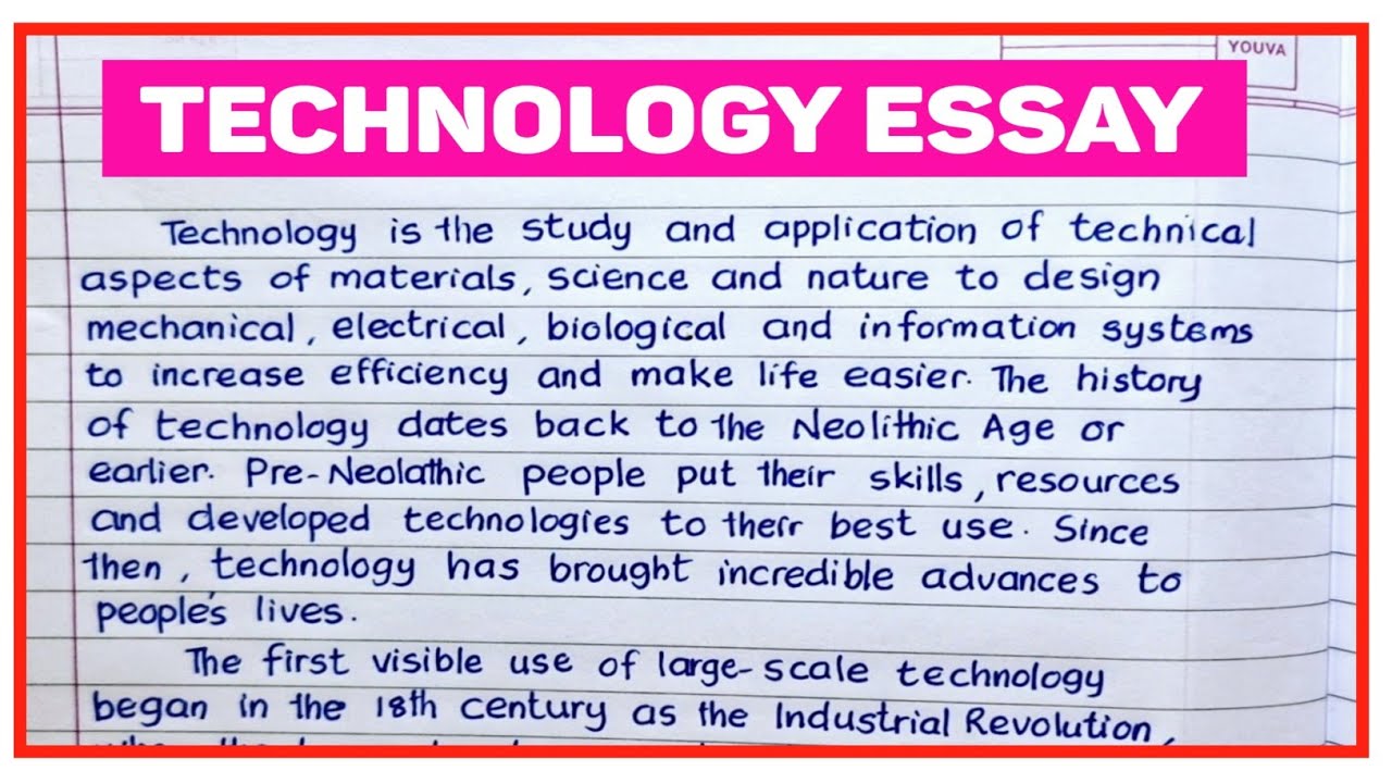 TECHNOLOGY ESSAY IN ENGLISH 10 LINES