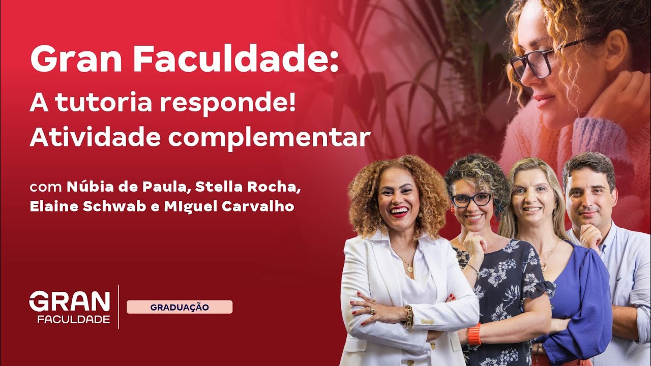 A tutoria responde! Atividade complementar com Núbia de Paula, Stella Rocha, Elaine Schwab e MIguel