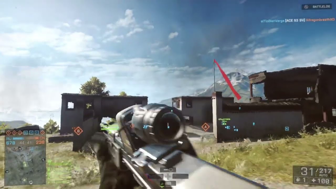 Oscar Mike On The Mountainside! Ruck Up, Pop Smoke! (BF4) 