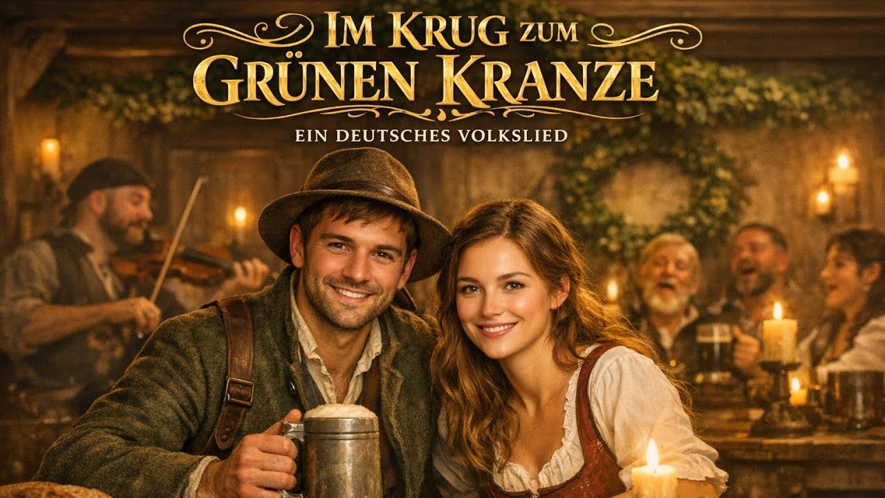 🍺🌿 Im Krug zum gr&uuml;nen Kranze &ndash; Das sch&ouml;nste deutsche Wirtshauslied | Volkslied & Stimmung
