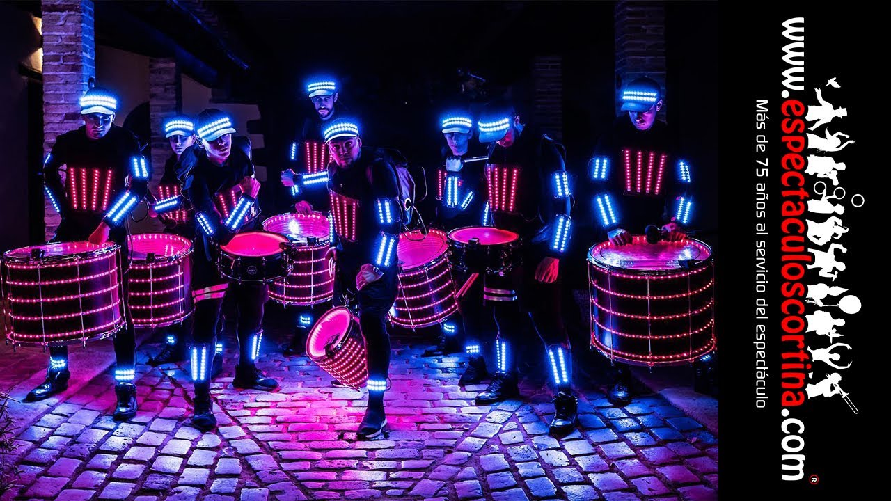Batucada Led Barcelona - Contratar Tambores Con Luz Para Eventos