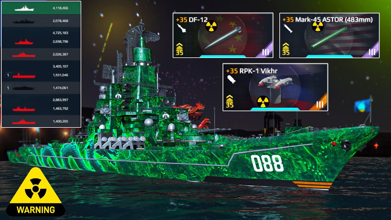 RF ADMIRAL MONSTER BATTLESHIPS FULL NUKLIR VS ALL KAPAL PAY2WIN BATTLESHIPS | MODERN WARSHIPS