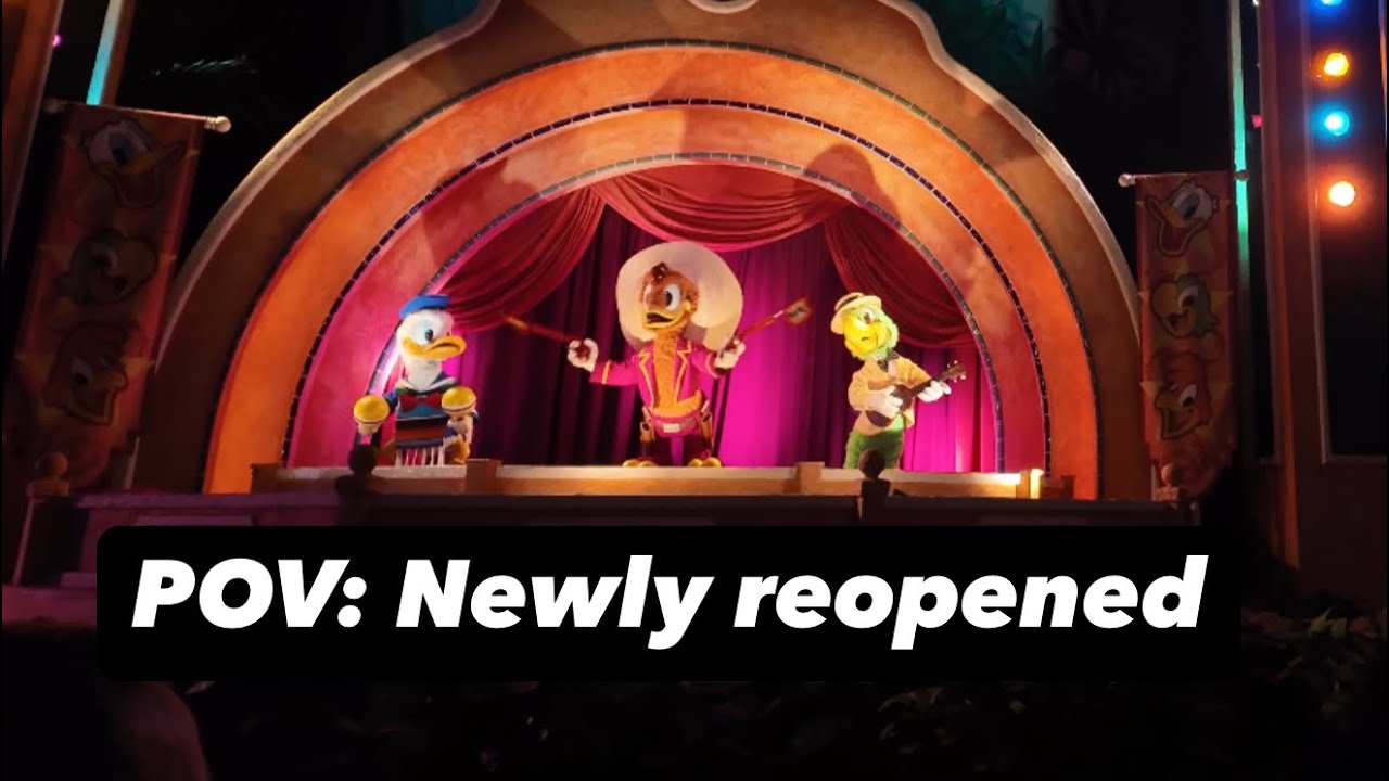 Newly reopened! Gran Fiesta Tour Starring The Three Caballeros at Epcot #disneyrides