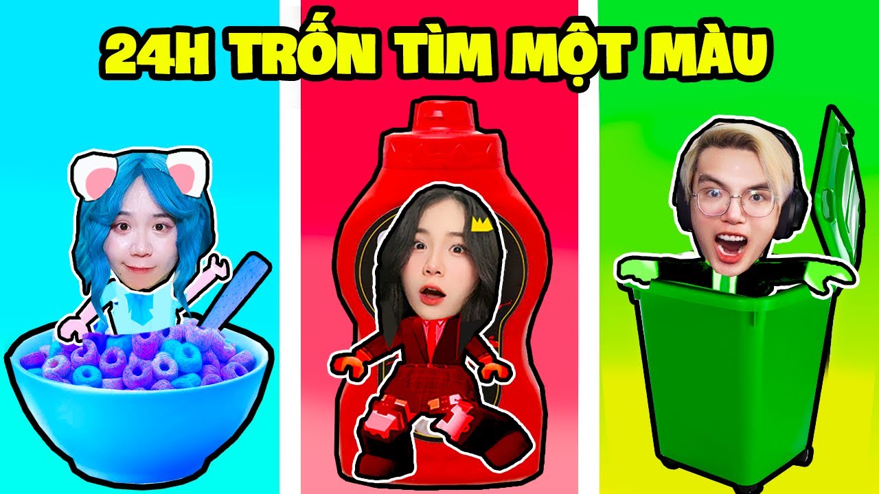 SAMMY 24H TRỐN TÌM MỘT MÀU TÀNG HÌNH SIÊU KHÓ TRONG ROBLOX