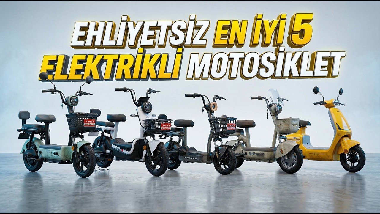 2026&rsquo;nın En İyi 5 EHLİYETSİZ Elektrikli Motosiklet Modelleri (yeni modeller)