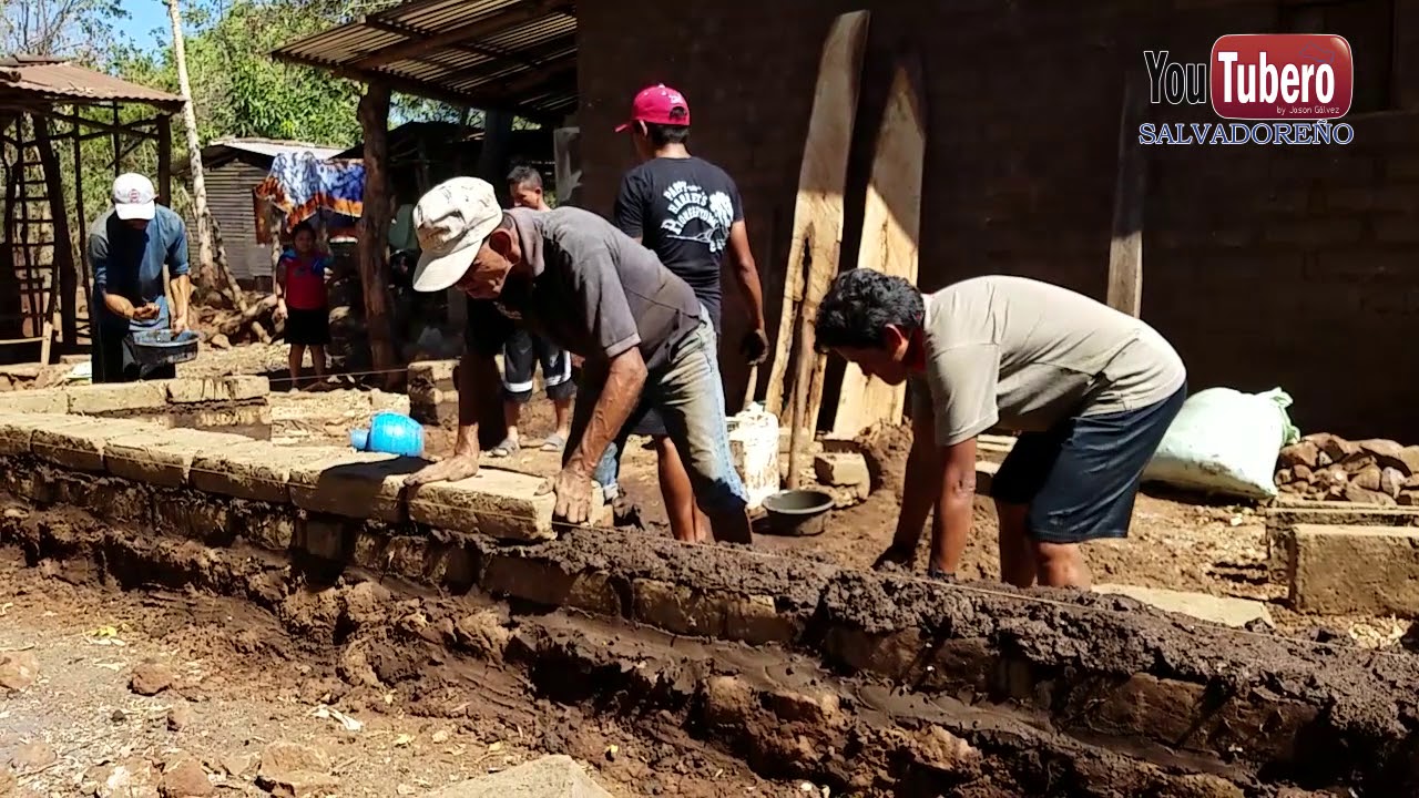 Como se hacen las Casa de Adobe el salvador youtubeero salvadoreño