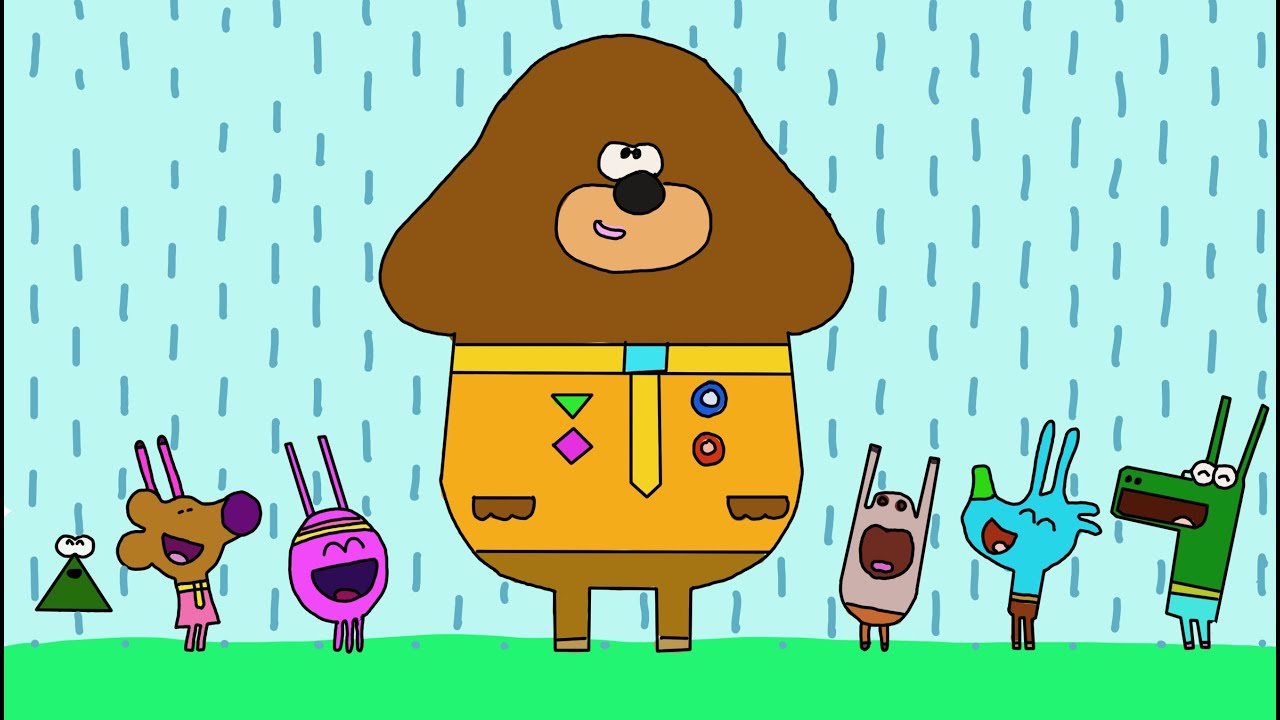 Hey duggee the rain dance badge - fanmade coloring story