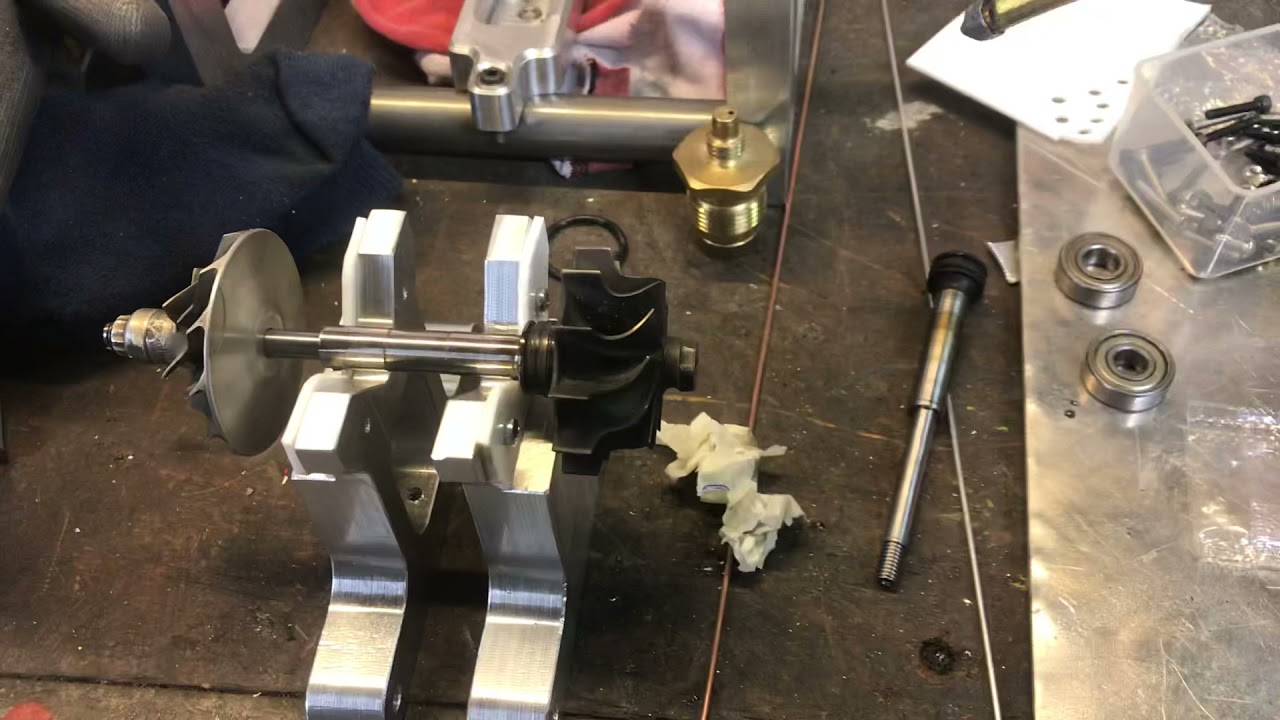 Diy turbo balancing machine update (freehand vid)