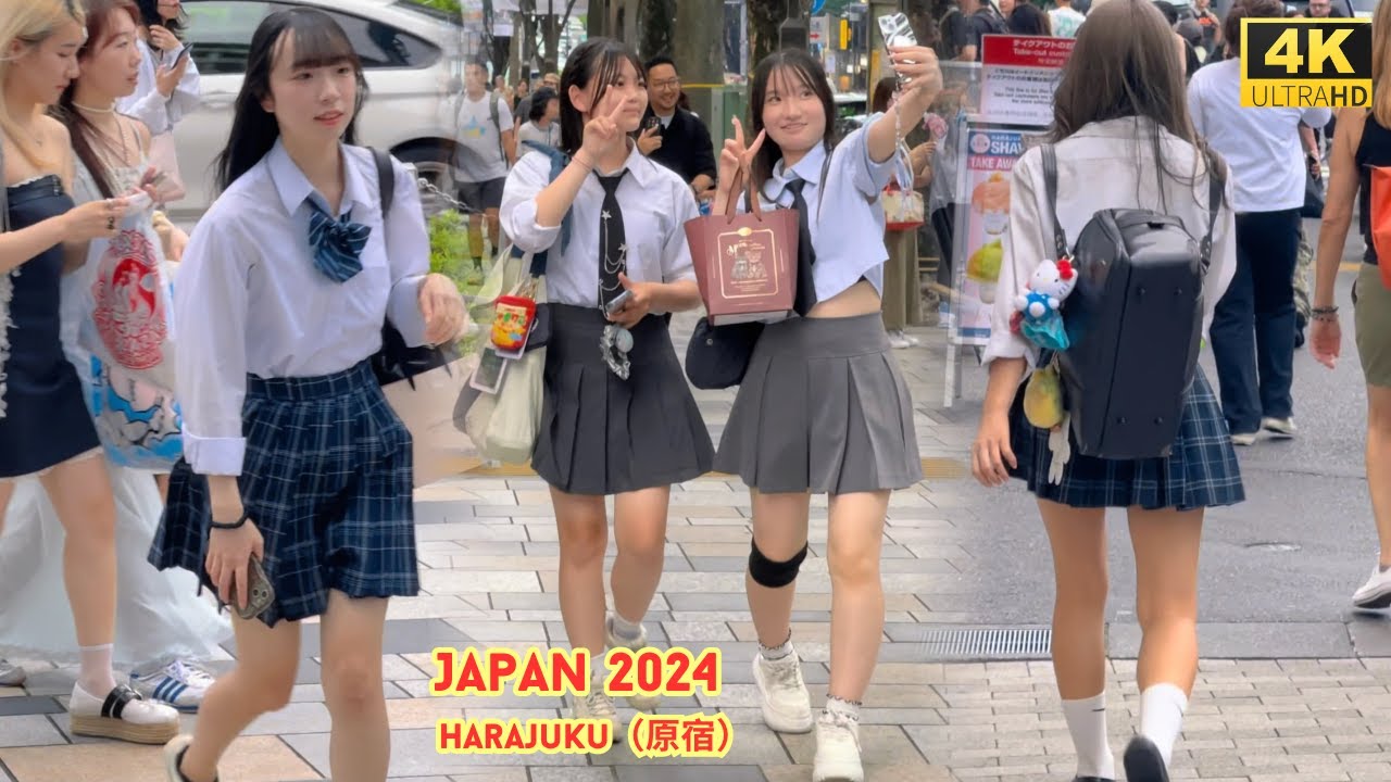4k hdr japan travel 2024 | Walk in Harajuku（原宿）Tokyo Japan | City ambience Nature for relaxing