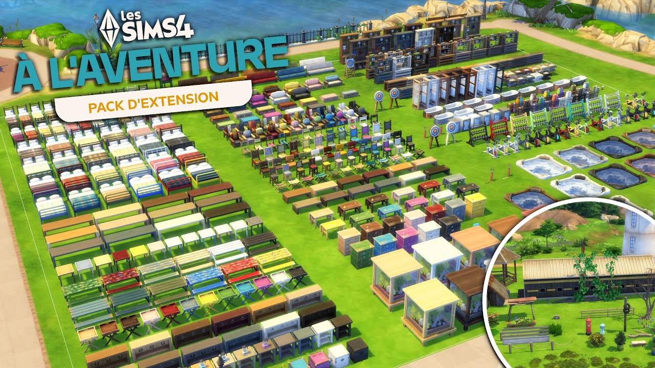 Pack d'Extension Les Sims 4 : A L'aventure | CATALOGUE