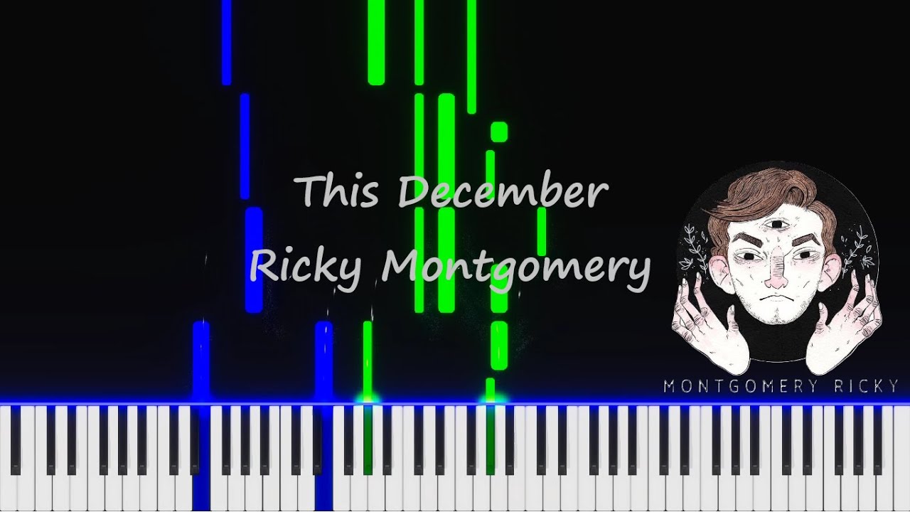 Ricky Montgomery - This December - Piano tutorial
