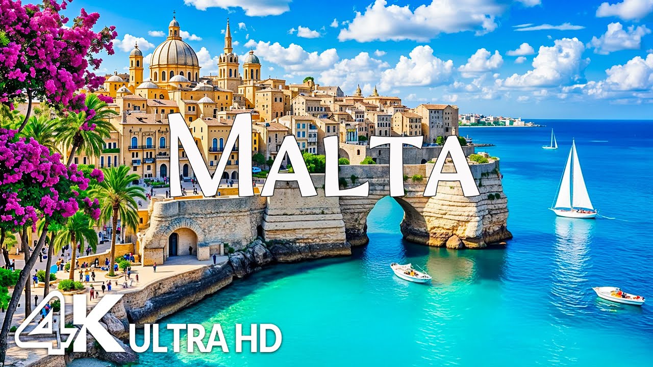 MALTA 4K &ndash; Azure Waters, Breathtaking Landscapes & Timeless Architectural Wonders | Relaxing Music