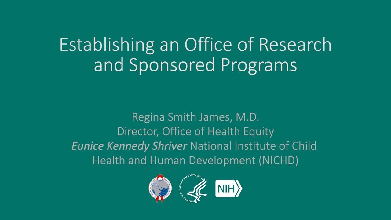 Establishing an Office of Research and Sponsored Programs