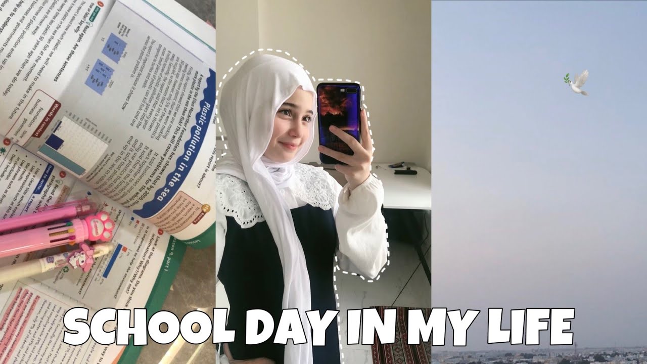 🏫dreamy school day vlog  pink vibes, morning routine, studying before bed & cozy night feels ☁️📖