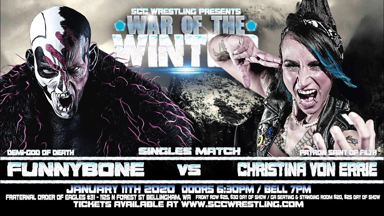 Christina Von Eerie vs Funnybone | 5CC Wrestling