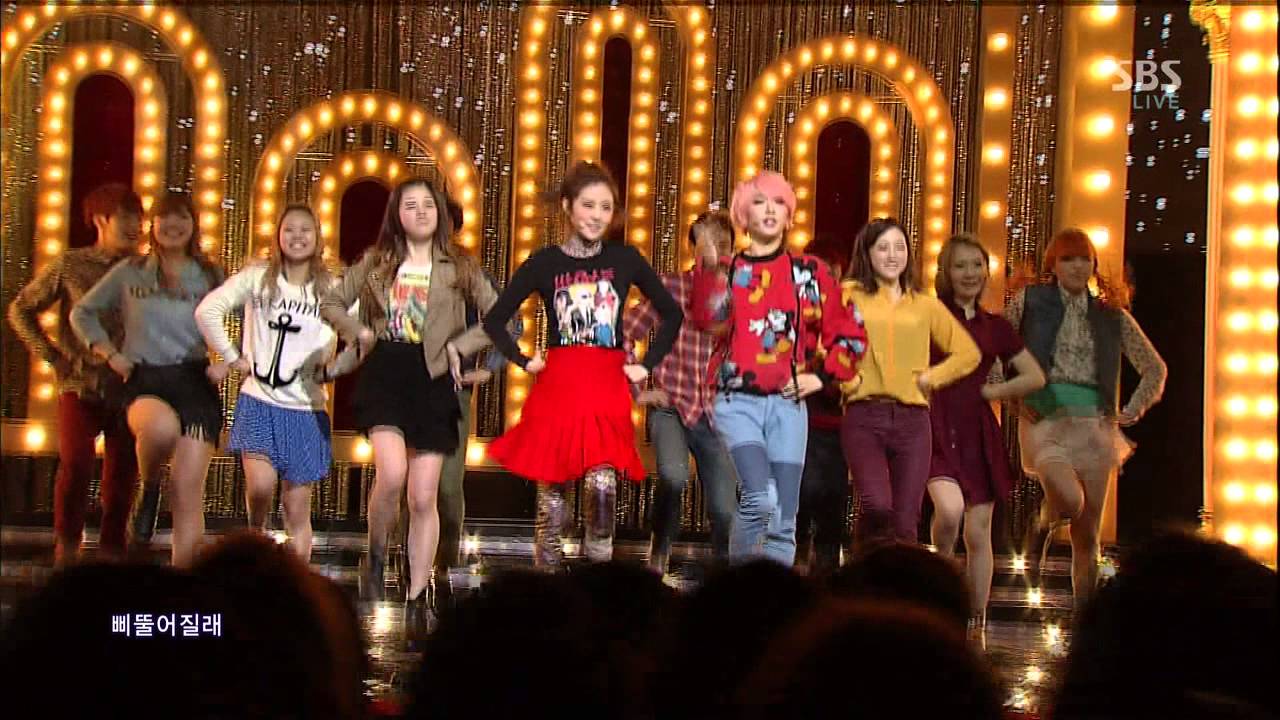 2YOON of 4minute [Why Not / 24/7] @SBS Inkigayo Популярная песня 20130120