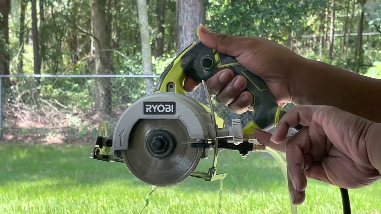 Ryobi, 4” wet saw connections