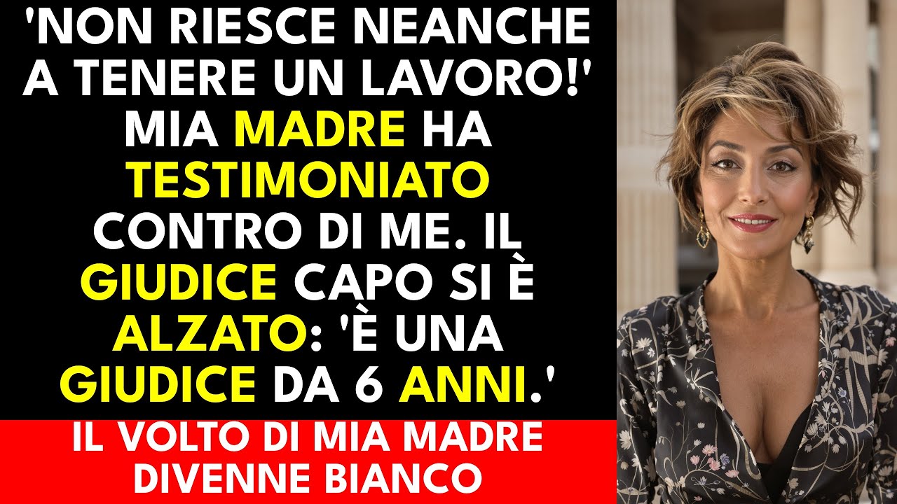 Non riesce nemmeno a lavorare!' Mia madre ha testimoniato contro di me. Il presidente ha detto: '...