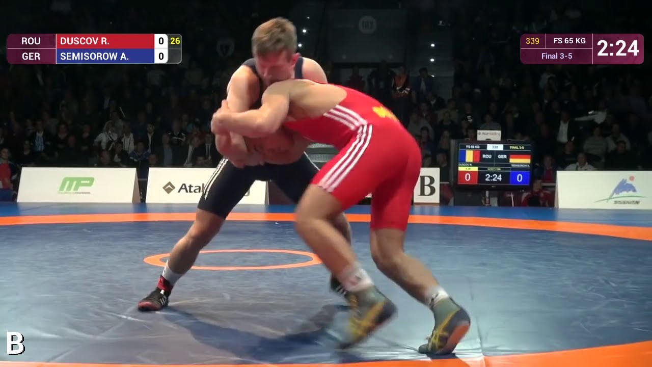 BRONZE FS - 65 kg: A. SEMISOROW (GER) df. R. DUSCOV (ROU), 4-0