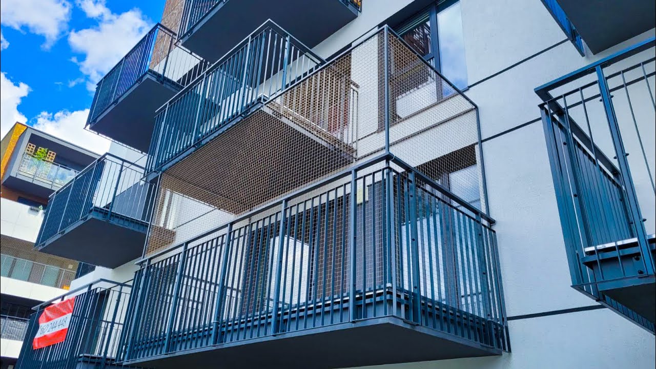 009 Siatka na balkon dla kota - metoda bezinwazyjna - Bydgoszcz