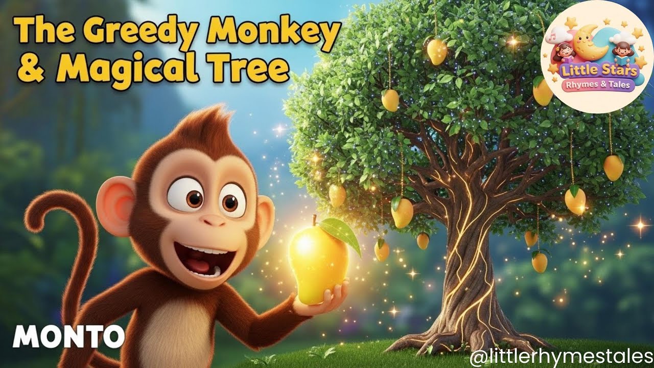 The Greedy Monkey & The Magical Mango Tree | Kids Moral Story | 3D Animated Bedtime Story