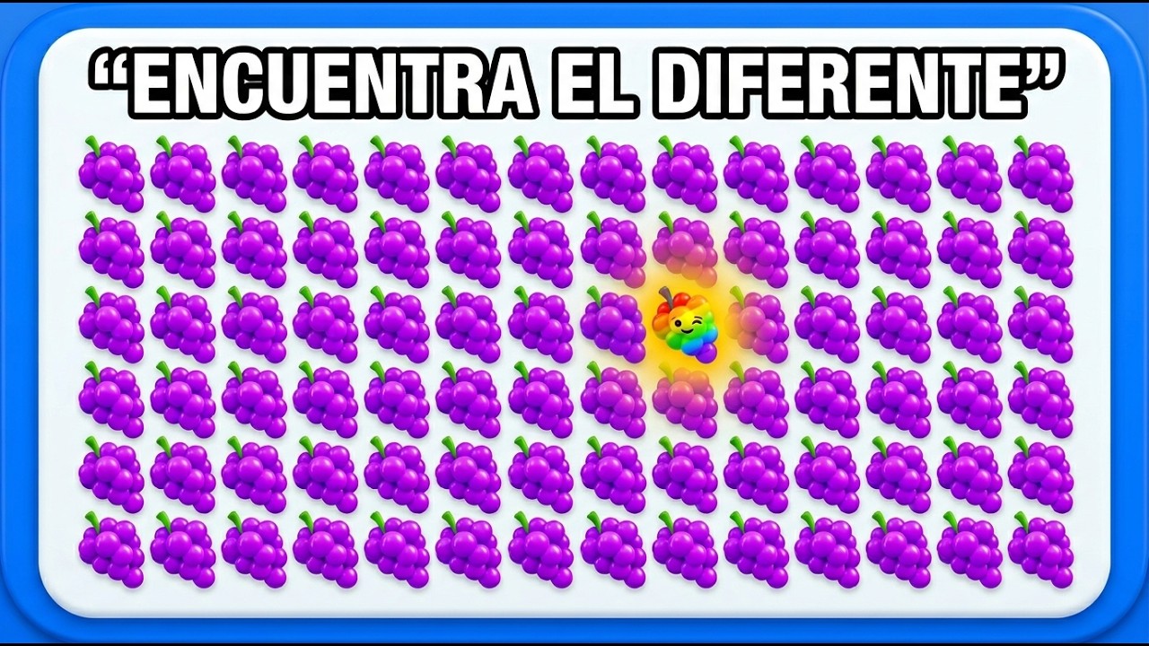 Encuentra el Emoji Diferente 🌿🍎🐝