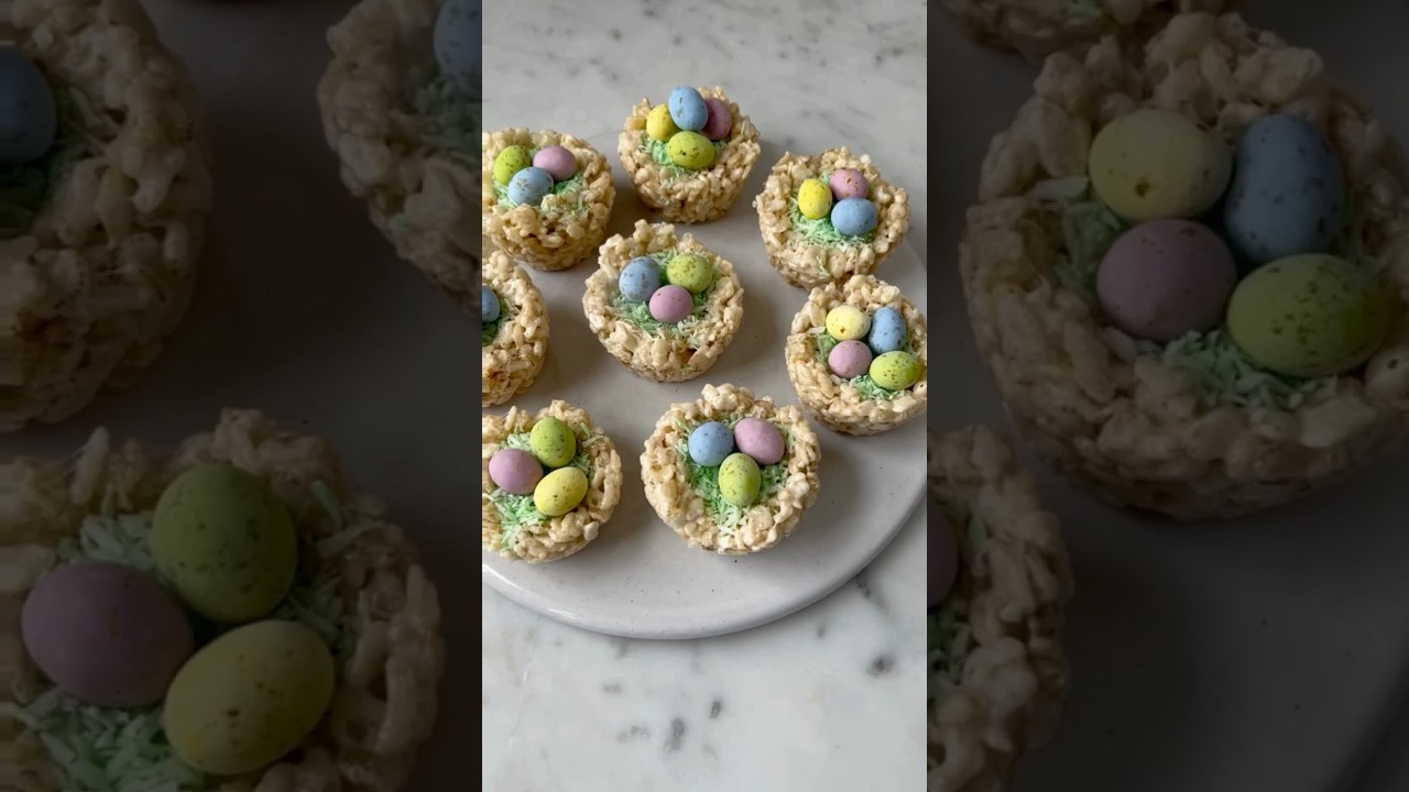Crispy Rice Easter Egg Nests Are Seriously Adorable 🐣