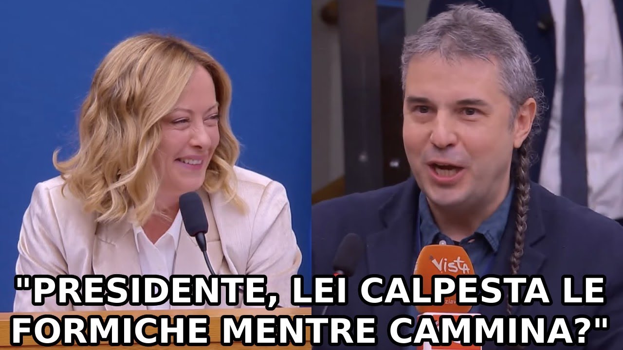 LA BIZZARRA DOMANDA DEL GIORNALISTA ALEXANDER JAKHNAGIEV A GIORGIA MELONI