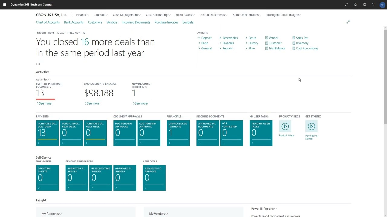 Dynamics 365 Business Central - How to Set Up Cash Flow Analyses
