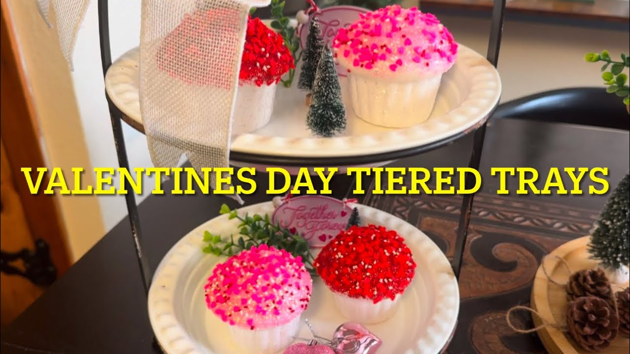 Valentines Day Tiered Tray Inspiration / Home Decor Ideas