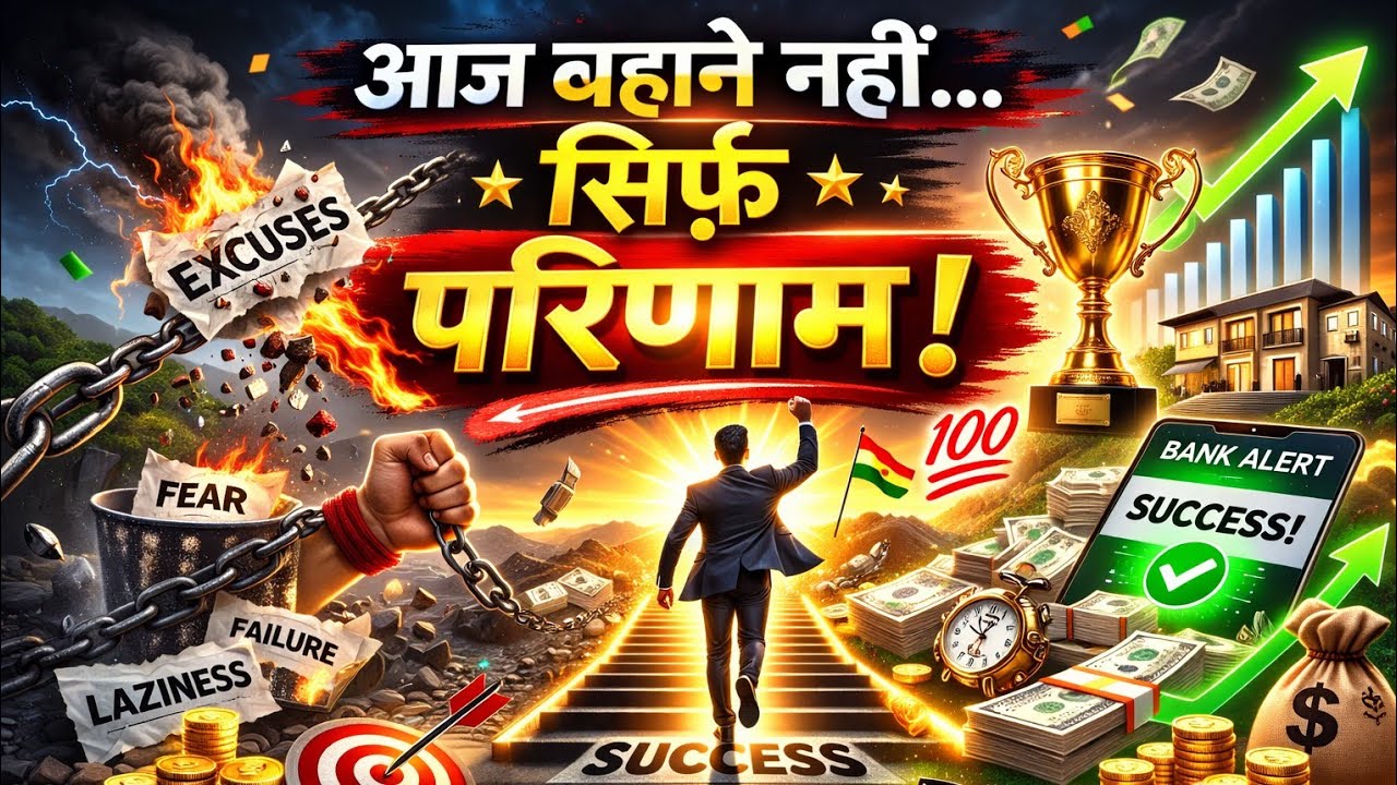 आज बहाने नहीं… सिर्फ़ परिणाम!” 💯