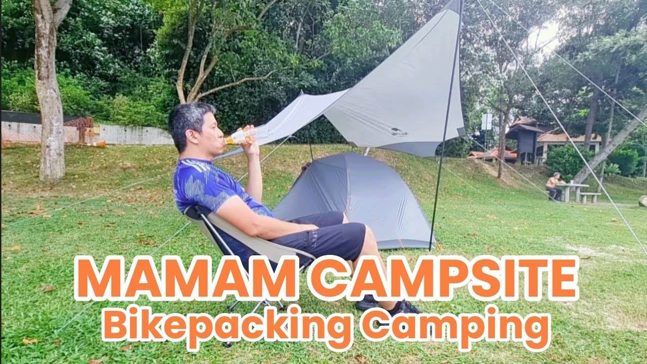 Part 2: Bikepacking Camping with Brompton to Pulau Ubin | Mamam Campsite | Solo Camping Silent Vlog