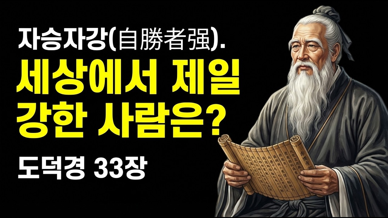 세상에서 제일 강한 사람은 누구인가? (남을 이기는 힘 vs 나를 이기는 강함) | 도덕경 33장