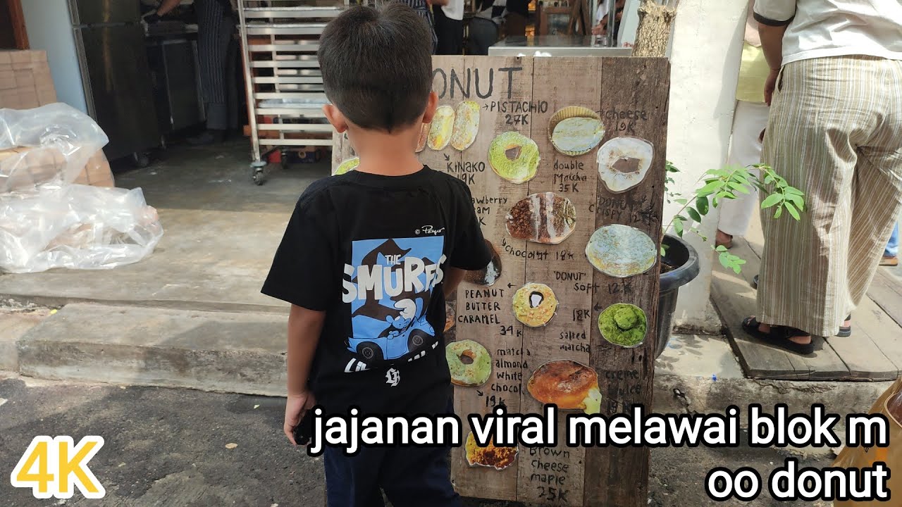 Beli OO Donut jajanan viral kekinian jaksel Melawai Blok M Jakarta Selatan antri 10 m