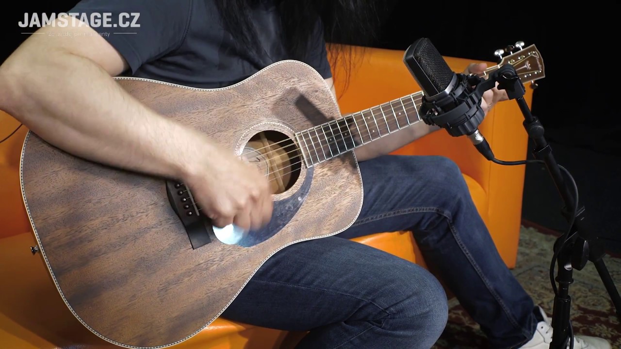 FENDER PM-1 Standard Dreadnought All Mahogany Natural & Pavel Marcel