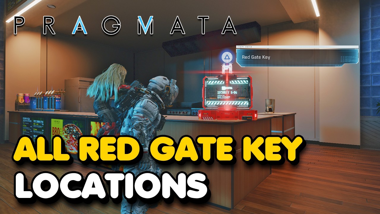 Pragmata - All Red Gate Key Locations