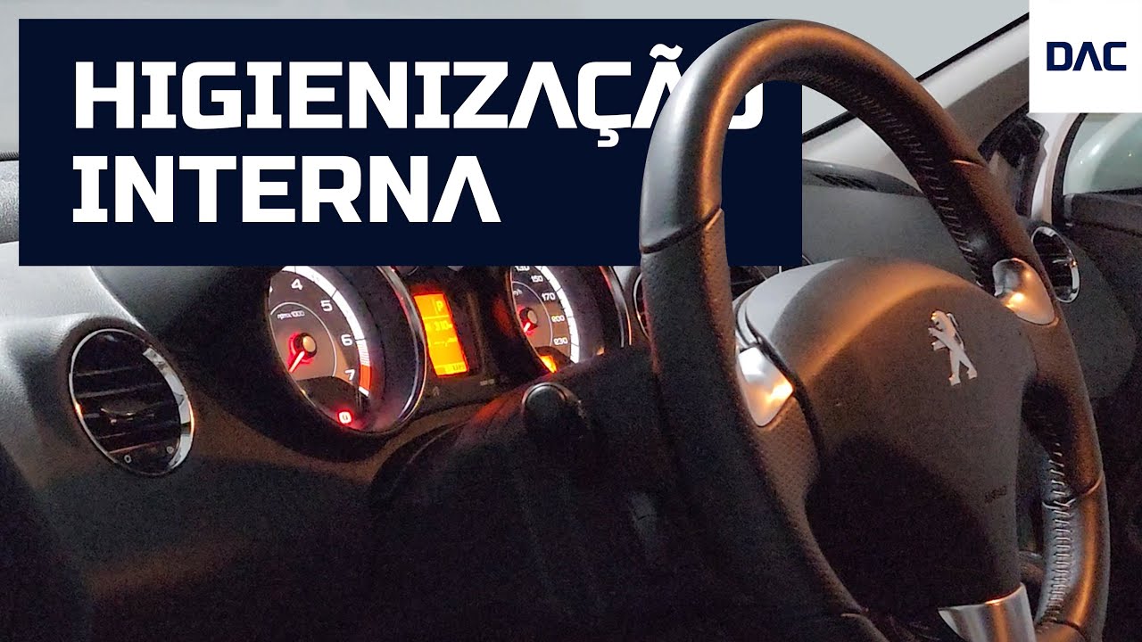 PEUGEOT 308 | HIGIENIZAÇÃO dos TAPETES, BANCOS DE COURO e do interior do carro | STEAM CLEAN