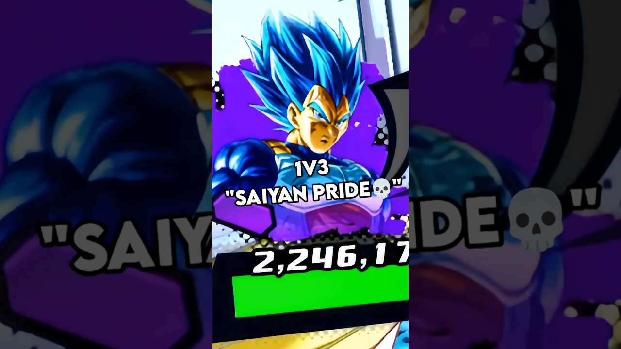 INSANE 1v3 CLUTCH WITH LF EVO VEGETA #dblegends #dbl#dragonballlegends#dragonballlegend#shorts