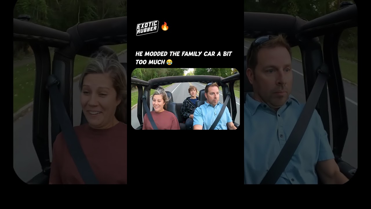 He modded the family car a bit too much