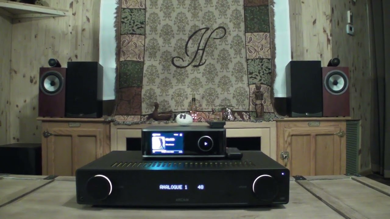 WiiM Ultra Streamer👉DAC 👈 Arcam A25 Amplifier! Smokin’! Bowers & Wilkins 705 s3 speakers SVS SB-3000