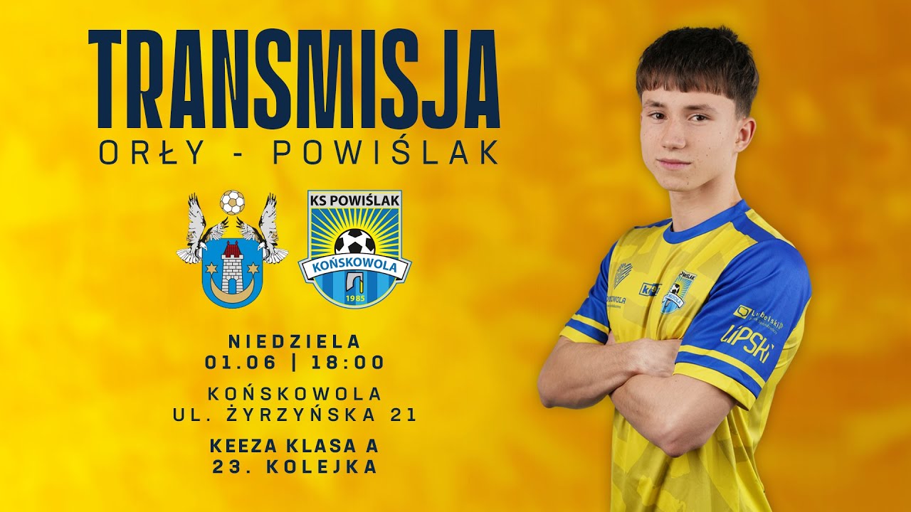 Zapis transmisji: Orły Kazimierz - Powiślak Końskowola 0:3 