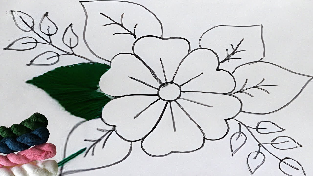 Fabulous Flower Embroidery Design | Easy Stitches For Beginners | Hand Embroidery 