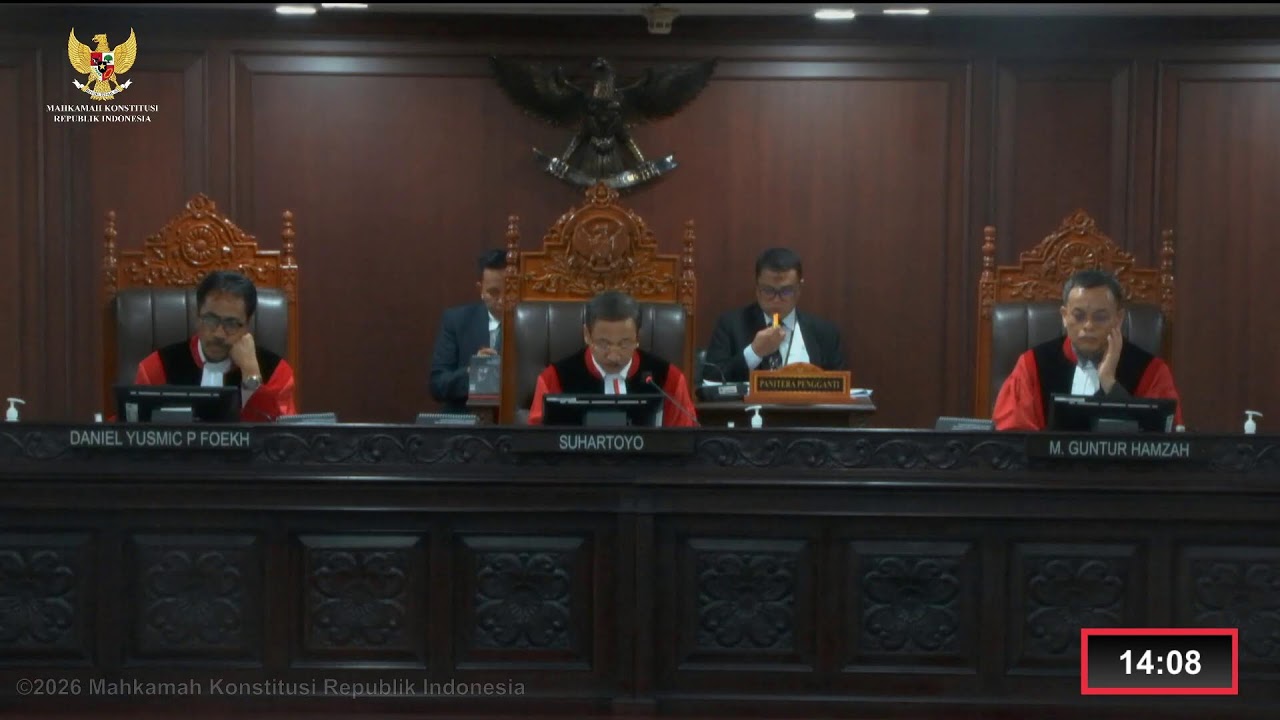 Sidang Perkara Nomor 86, 89/PUU-XXIV/2026. Senin, 9 Maret 2026.