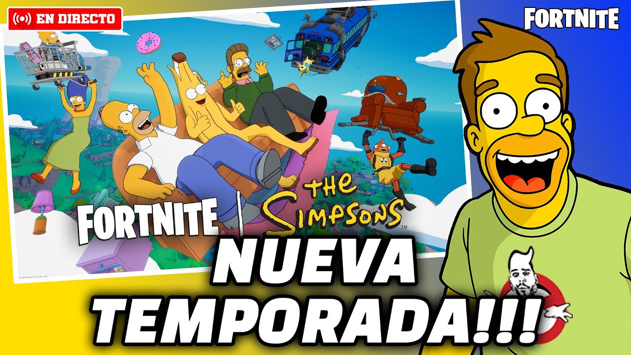 ✅BIENVENIDOS a la NUEVA TEMPORADA de los SIMPSON 😱 #fortnite  #directo #fortnitebattleroyale