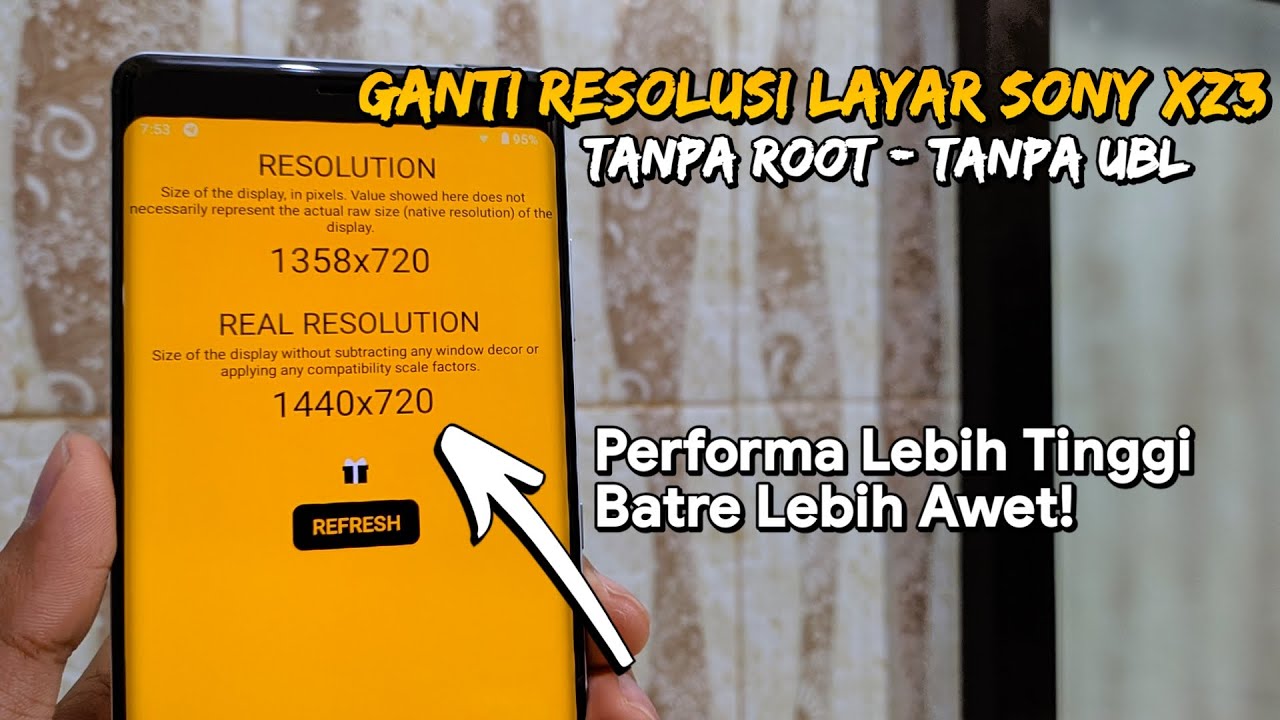Cara Ganti Resolusi Layar Sony Xperia XZ3 Pakai ADB - Gaming Makin Lancar!