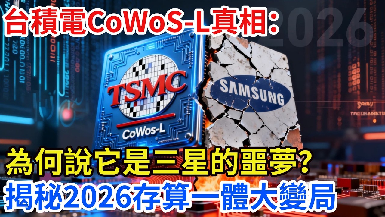 DRAM已死？ 台積電CoWoS-L“存算一體”黑科技曝光，三星60年護城河瞬間乾涸！ 2026晶片末日倒數計時，誰在幕後操盤？【匠行強國】#工程#科技#中國基建#科普#高鐵#芯片 #科技#熱門