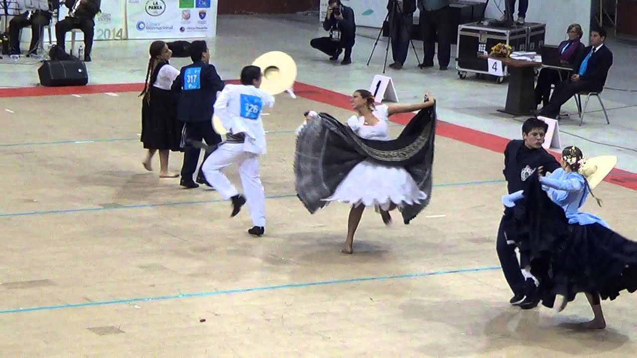 Macarena Carrillo y Jhony Calle. Campeones Juvenil. Concurso Marinera San Borja 2014